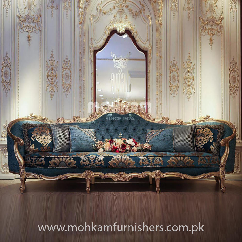 Cron 4-Seater Classic Sofa Set by Mohkam